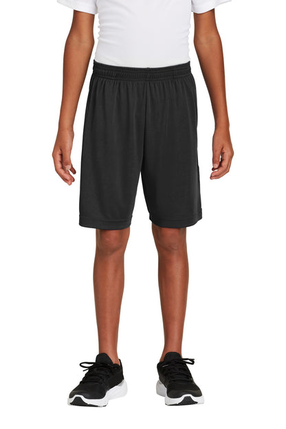Sport-Tek Youth PosiCharge Competitor Pocketed Short YST355P Black
