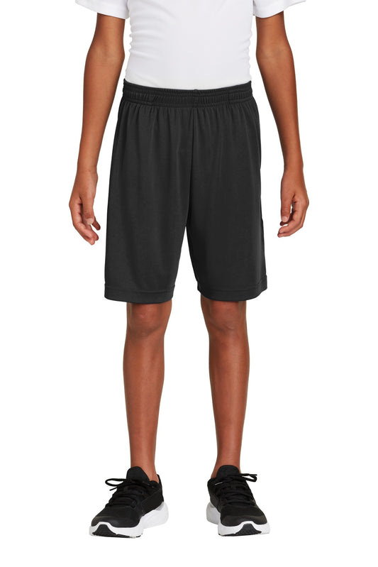 Sport-Tek Youth PosiCharge Competitor Pocketed Short YST355P Black