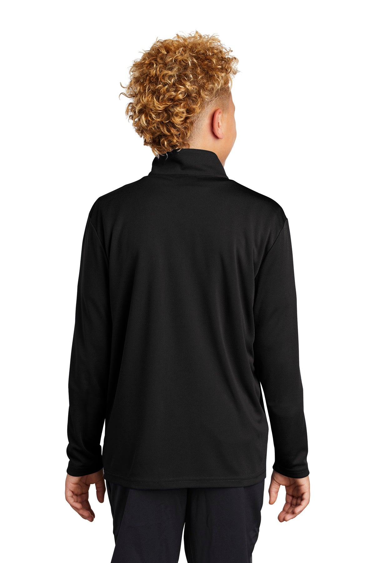 Sport-Tek  Youth PosiCharge  Competitor  1/4-Zip Pullover. YST357 Black