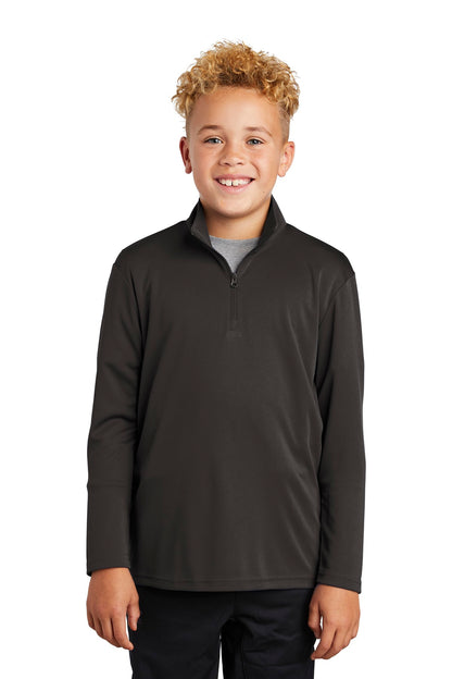 Sport-Tek  Youth PosiCharge  Competitor  1/4-Zip Pullover. YST357 Iron Grey