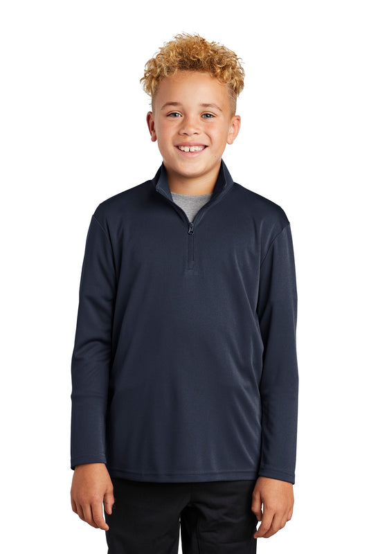 Sport-Tek  Youth PosiCharge  Competitor  1/4-Zip Pullover. YST357 True Navy