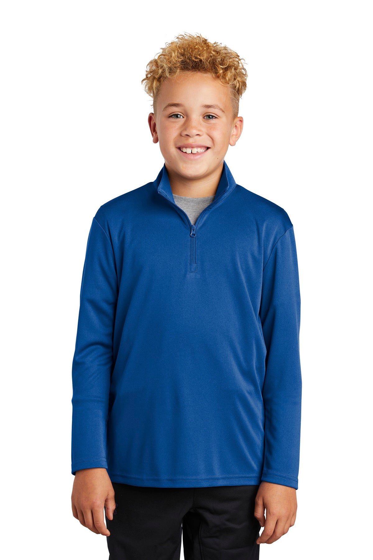 Sport-Tek  Youth PosiCharge  Competitor  1/4-Zip Pullover. YST357 True Royal