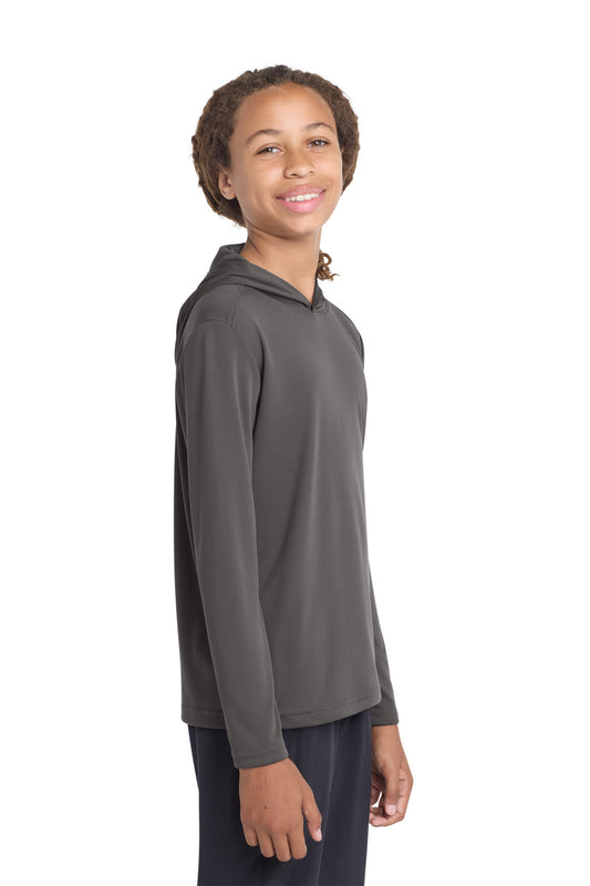 Sport-Tek Youth PosiCharge Competitor Hooded Pullover YST358 Iron Grey