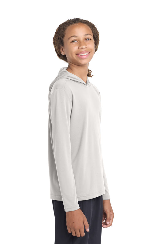 Sport-Tek Youth PosiCharge Competitor Hooded Pullover YST358 Silver