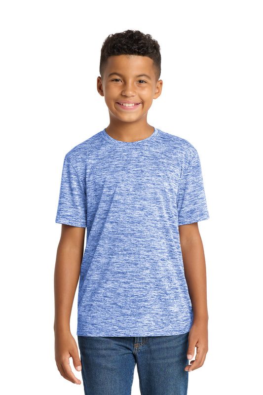 Sport-Tek Youth PosiCharge Electric Heather Tee YST390 True Royal Electric