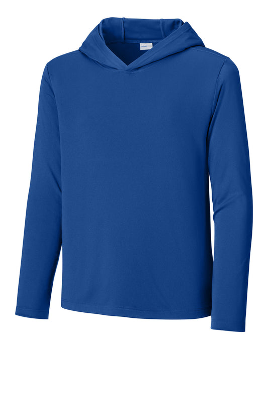 Sport-Tek Youth Posi-UV Pro Long Sleeve Hoodie YST420LSH True Royal