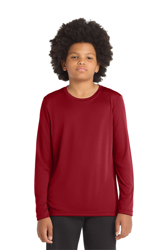 Sport-Tek Youth Posi-UV Pro Long Sleeve Tee YST420LS True Red