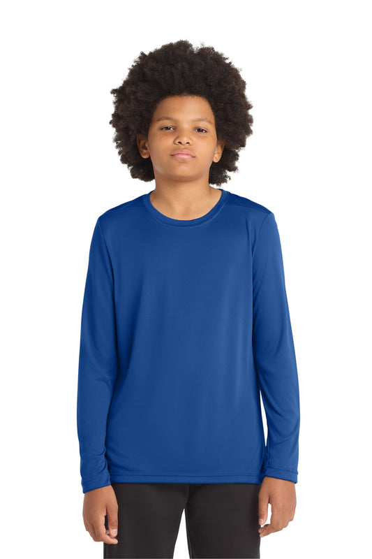 Sport-Tek Youth Posi-UV Pro Long Sleeve Tee YST420LS True Royal