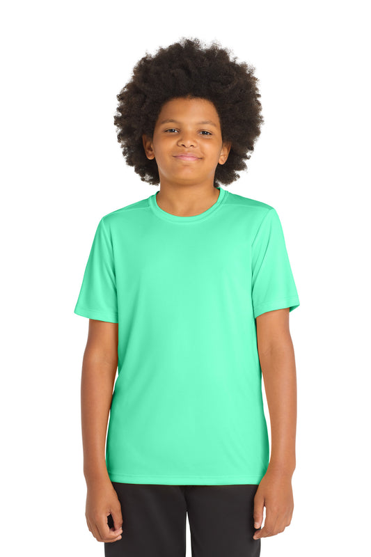 Sport-Tek Youth Posi-UV Pro Tee YST420 Bright Seafoam