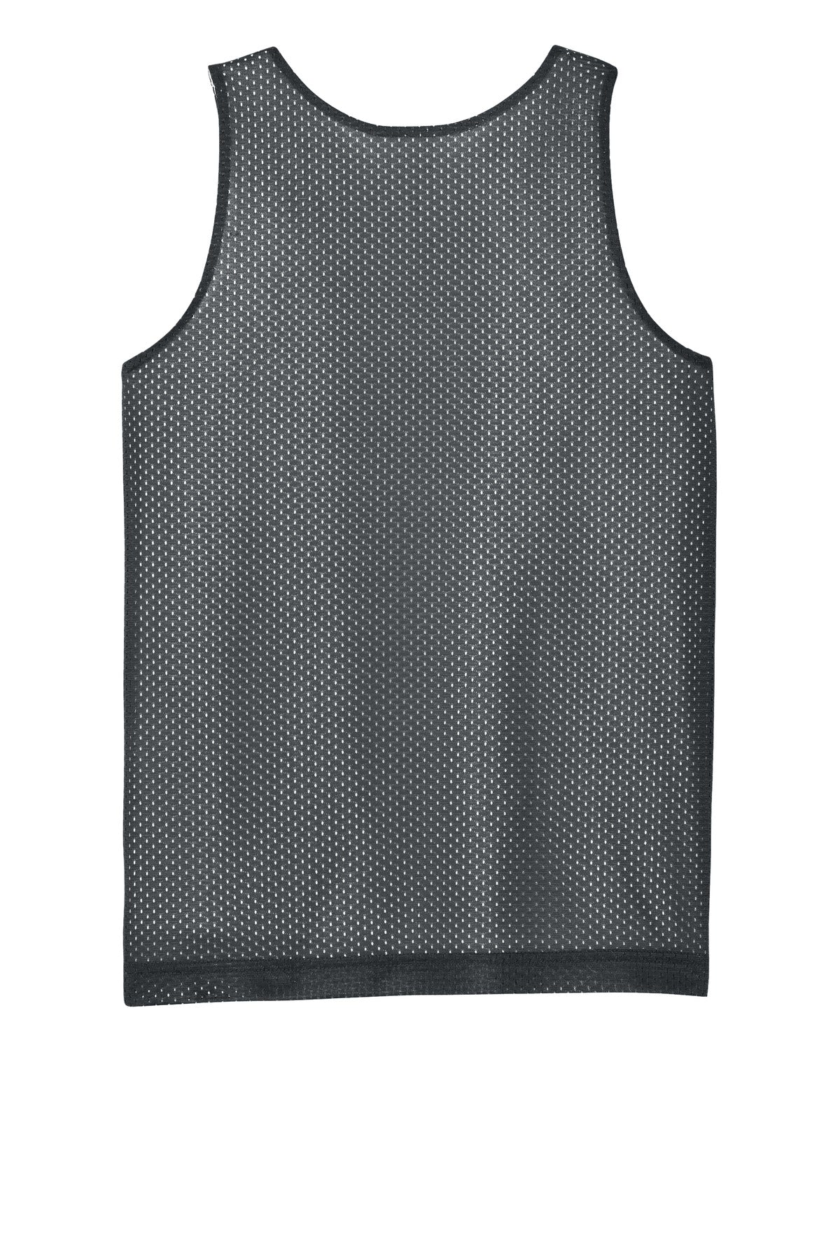 Sport-Tek Youth PosiCharge Reversible Mesh Tank YST5000 Iron Grey/ White