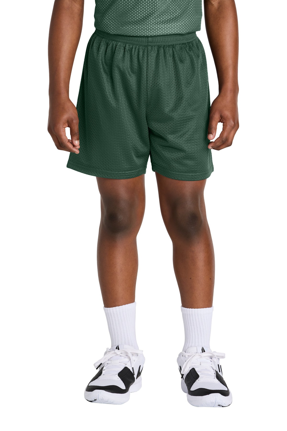 Sport-Tek Youth PosiCharge Mesh 5 Short YST5100 Forest Green