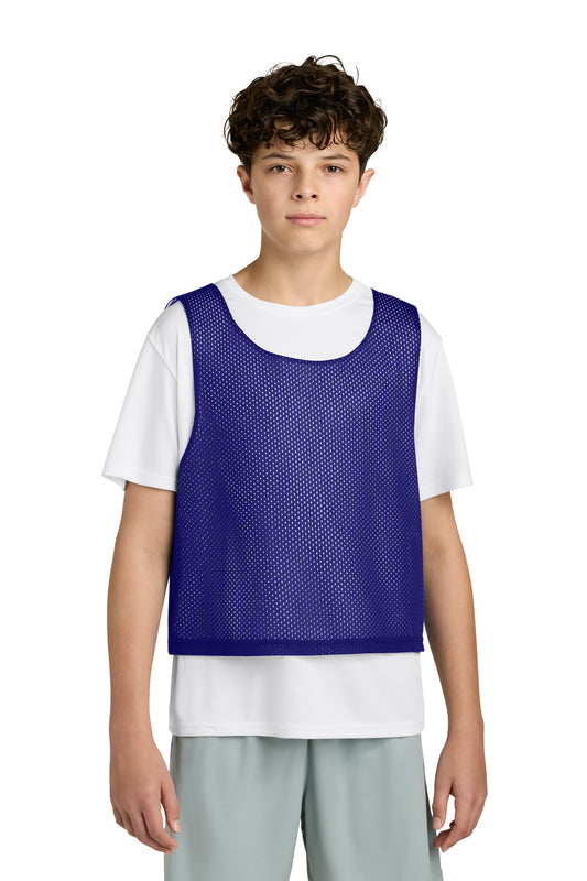 Sport-Tek Youth Lacrosse Reversible Pinnie YST512 Purple/ White