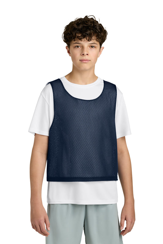 Sport-Tek Youth Lacrosse Reversible Pinnie YST512 True Navy/ White