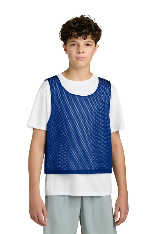 Sport-Tek Youth Lacrosse Reversible Pinnie YST512 True Royal/ White