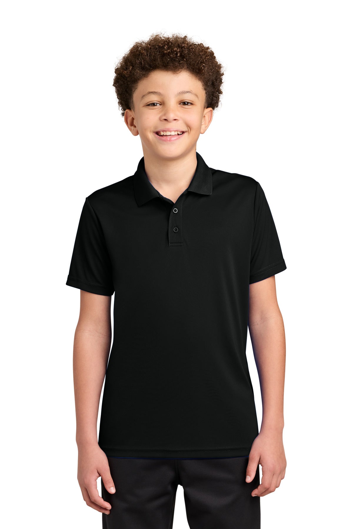 Sport-Tek Youth Competitor Polo YST550 Black