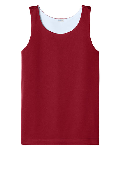 Sport-Tek Youth PosiCharge Competitor Rev Tank YST551 Deep Red/ White