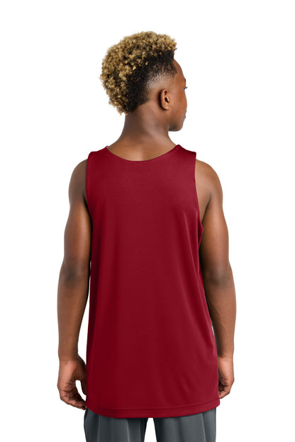 Sport-Tek Youth PosiCharge Competitor Rev Tank YST551 Deep Red/ White