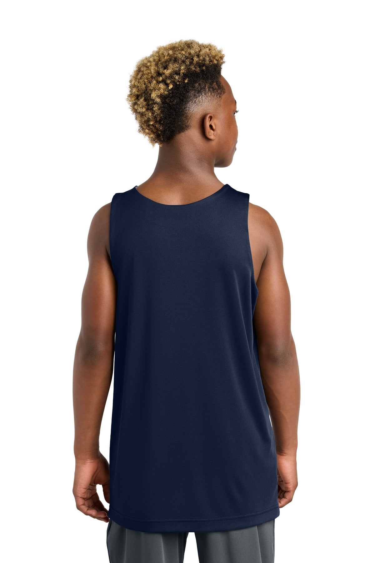 Sport-Tek Youth PosiCharge Competitor Rev Tank YST551 True Navy/ White