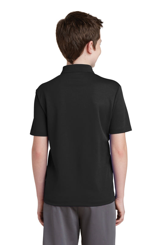 Sport-Tek Youth PosiCharge RacerMesh Polo. YST640 Black