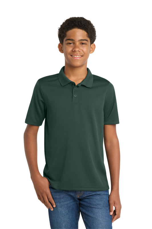 Sport-Tek Youth PosiCharge RacerMesh Polo YST640 Dark Forest Green