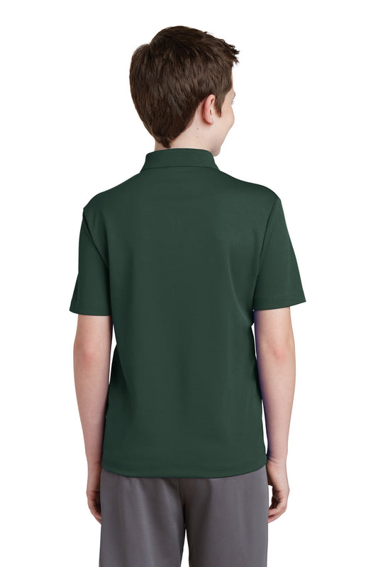 Sport-Tek Youth PosiCharge RacerMesh Polo. YST640 Dark Forest Green