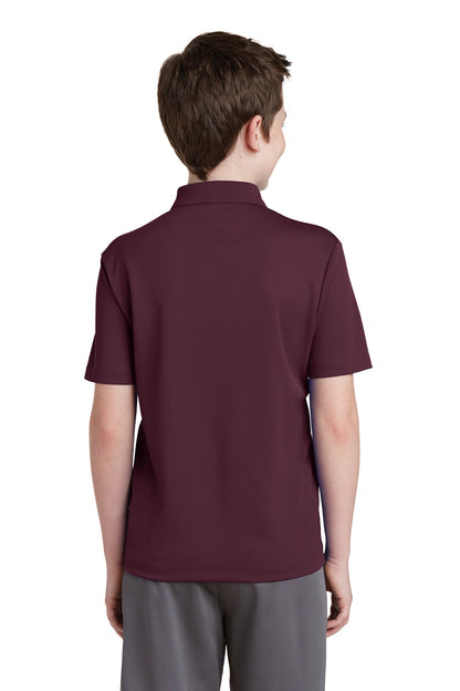 Sport-Tek Youth PosiCharge RacerMesh Polo. YST640 Maroon