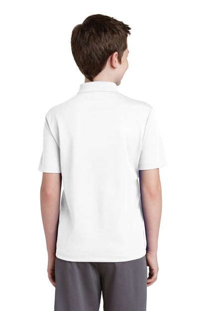 Sport-Tek Youth PosiCharge RacerMesh Polo. YST640 White