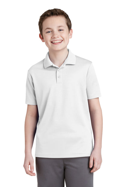 Sport-Tek Youth PosiCharge RacerMesh Polo. YST640 White