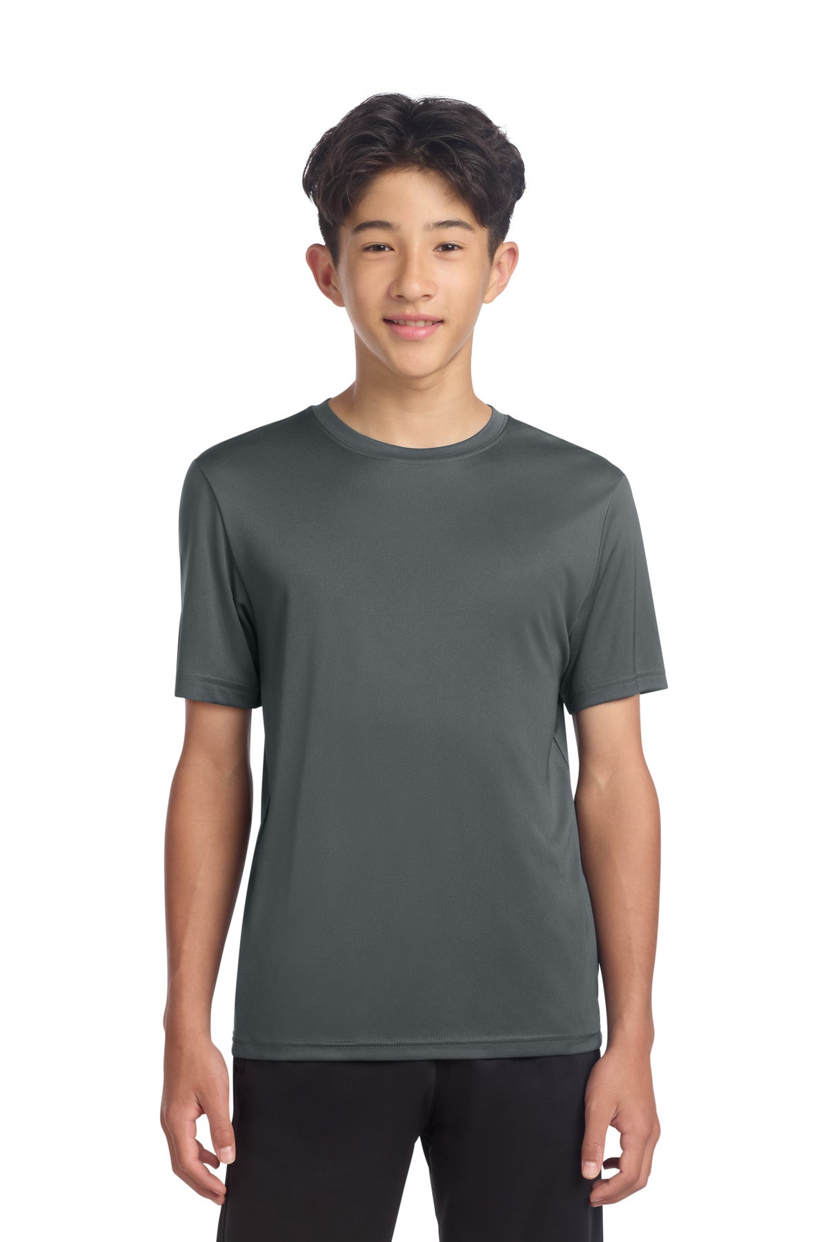 Sport-Tek Youth PosiCharge Re-Compete Tee YST720 Iron Grey