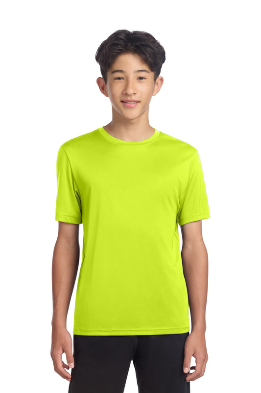 Sport-Tek Youth PosiCharge Re-Compete Tee YST720 Neon Yellow