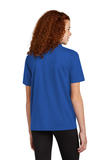 Sport-Tek Youth UV Micropique Polo YST740 True Royal