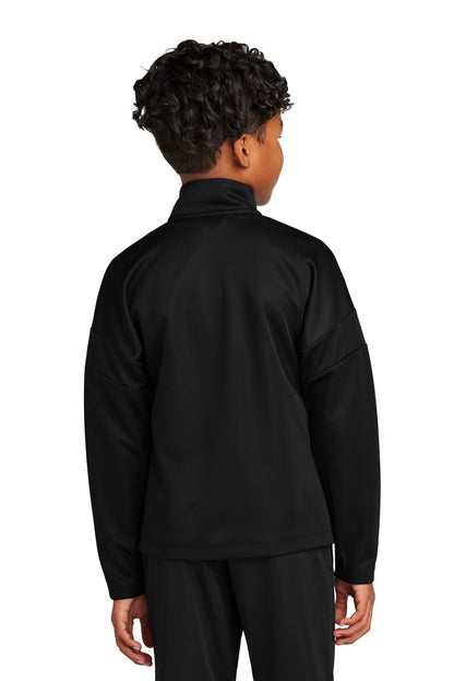 Sport-Tek Youth Travel Full-Zip Jacket YST800 Black/ Black