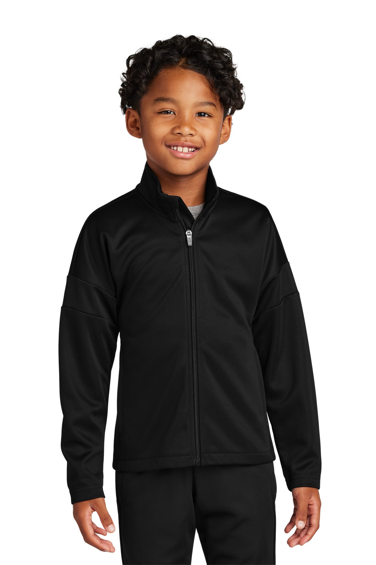 Sport-Tek Youth Travel Full-Zip Jacket YST800 Black/ Black