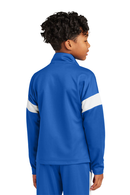 Sport-Tek Youth Travel Full-Zip Jacket YST800 True Royal/ White