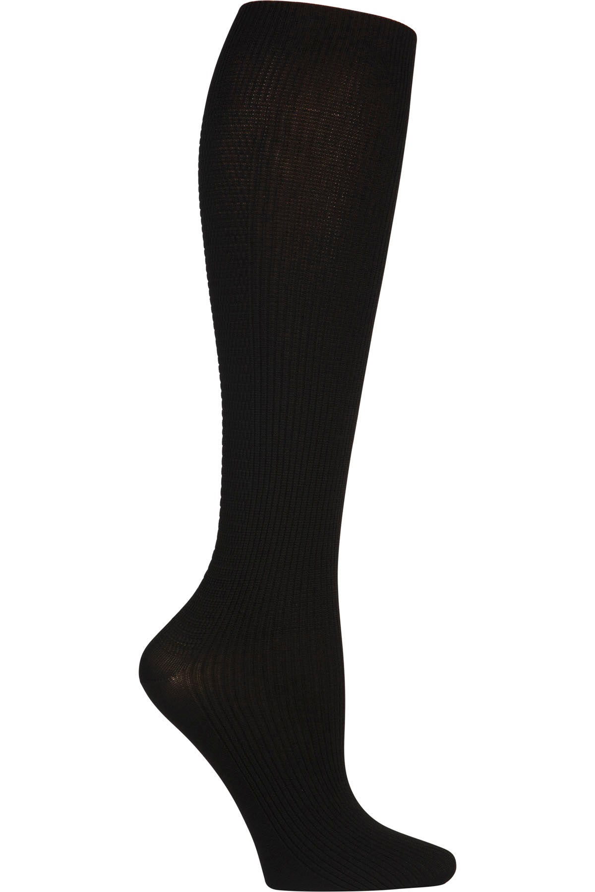 YTSSOCK1 Cherokee Legwear 4 single pair of Support Socks (Black)