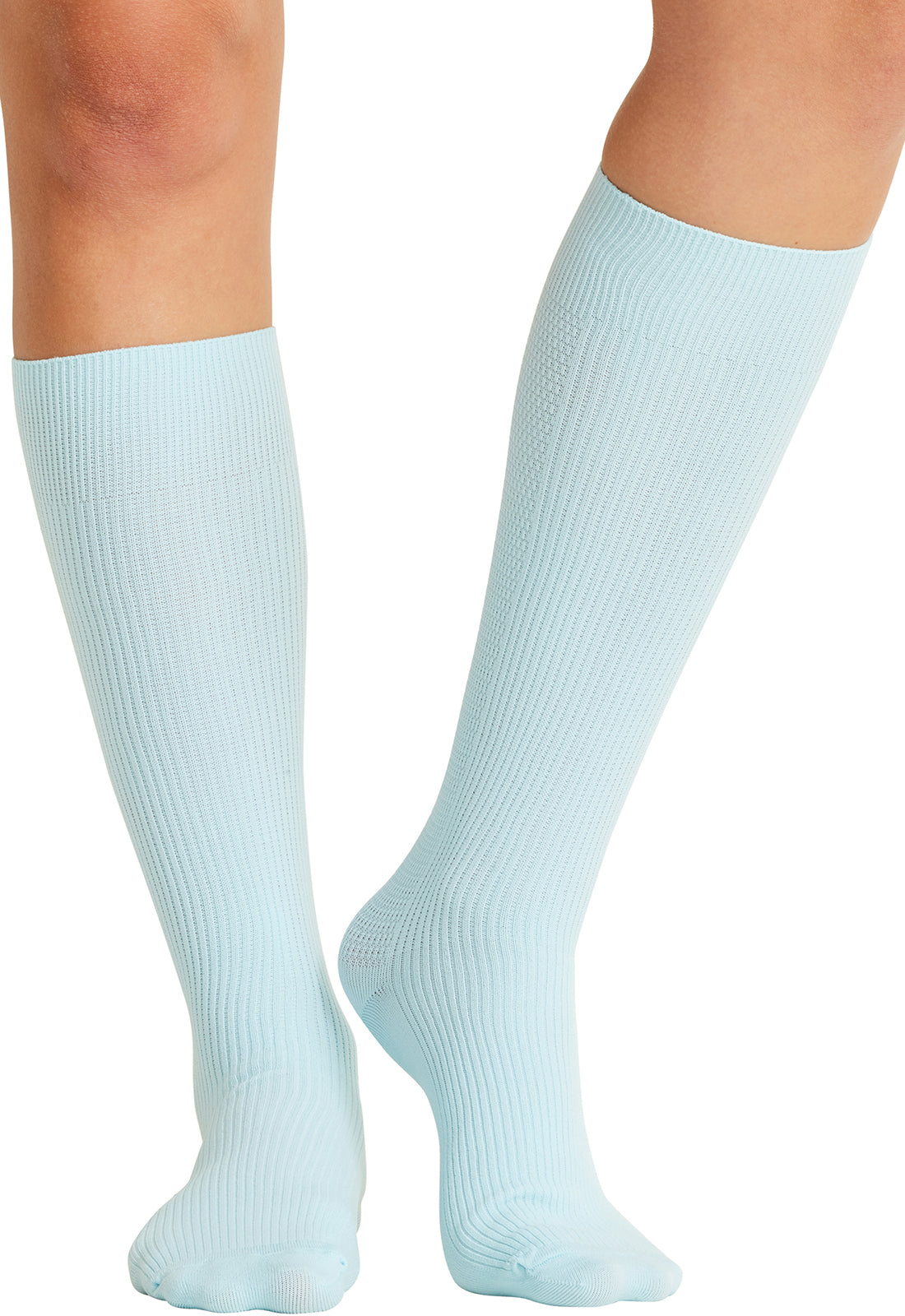 Legwear YTSSOCK1 4 single pair of Support Socks Cloud Blue Model Image Front | Cherokee