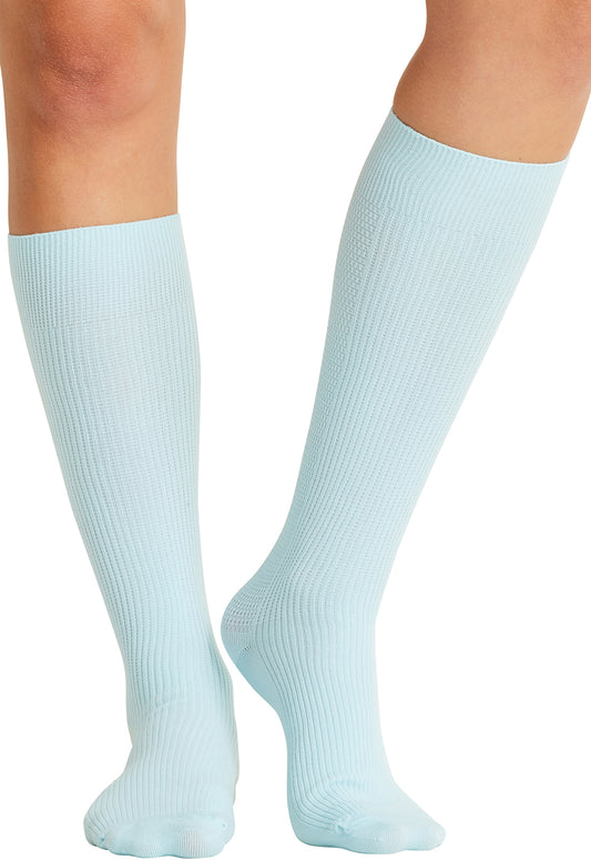 YTSSOCK1 Cherokee Legwear 4 single pair of Support Socks (Cloud Blue)