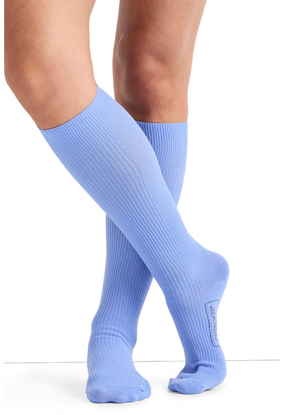 Legwear YTSSOCK1 Women's 4 single pair of Support Socks Ciel Blue