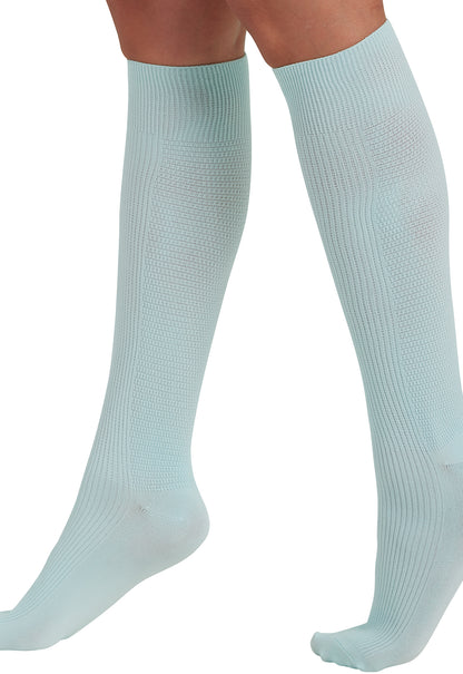 Cherokee Legwear YTSSOCK1 Women's 4 single pair of Support Socks Crystal Beach
