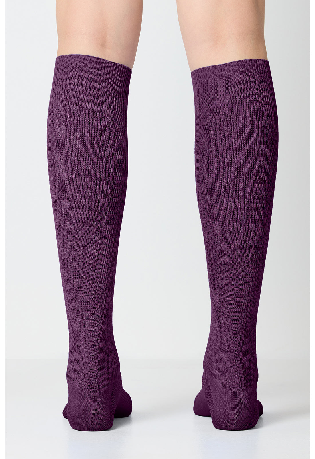 Cherokee Legwear YTSSOCK1 Women's 4 single pair of Support Socks Deep Amethyst