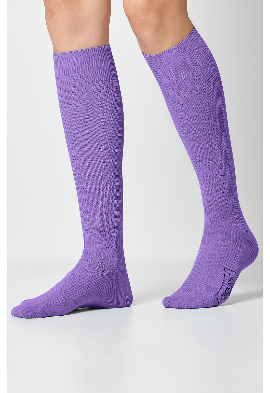 Legwear YTSSOCK1 Women's 4 single pair of Support Socks Lilac Bloom