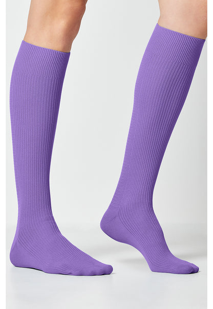 Legwear YTSSOCK1 Women's 4 single pair of Support Socks Lilac Bloom