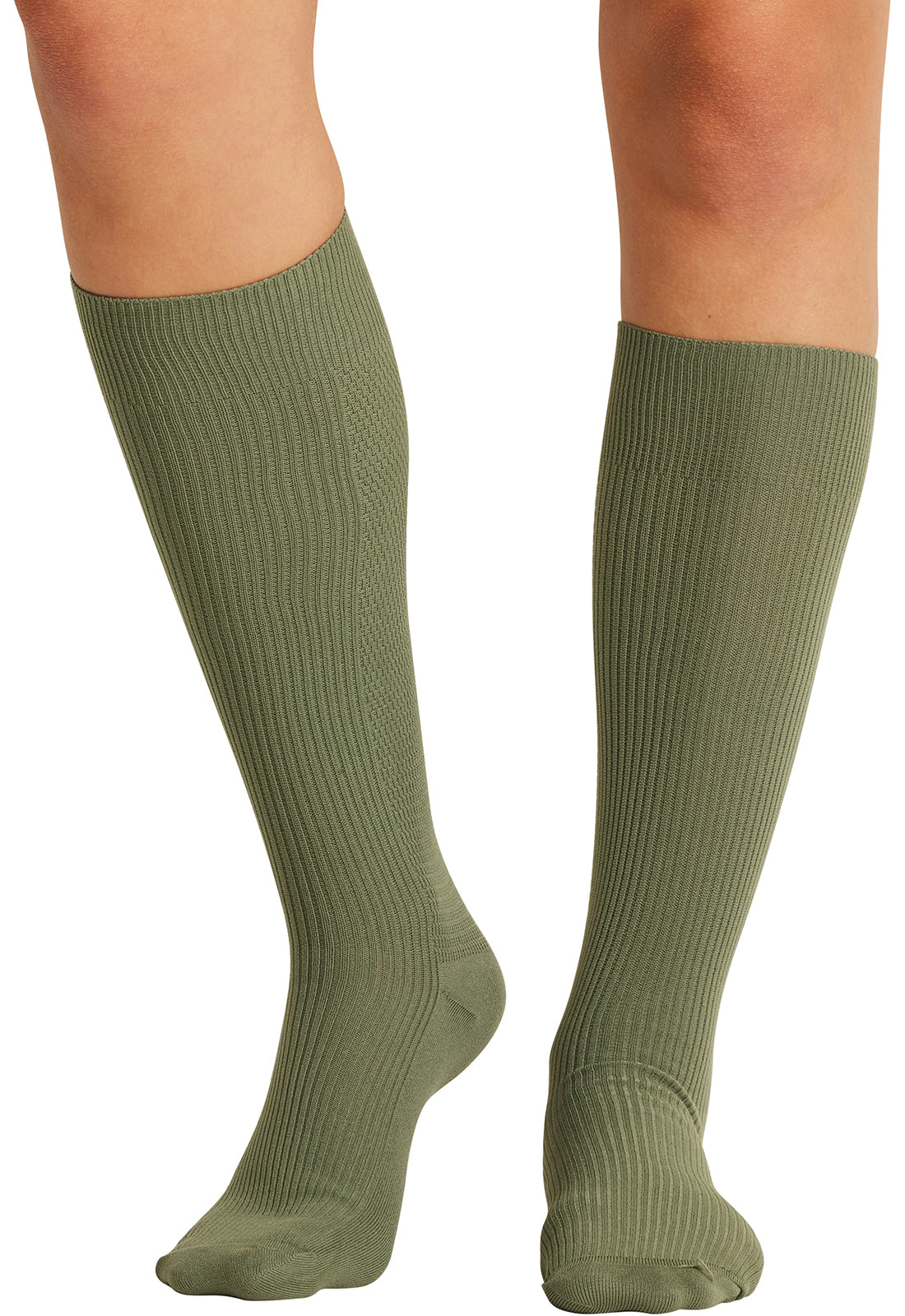 YTSSOCK1 Cherokee Legwear 4 single pair of Support Socks (Moss)