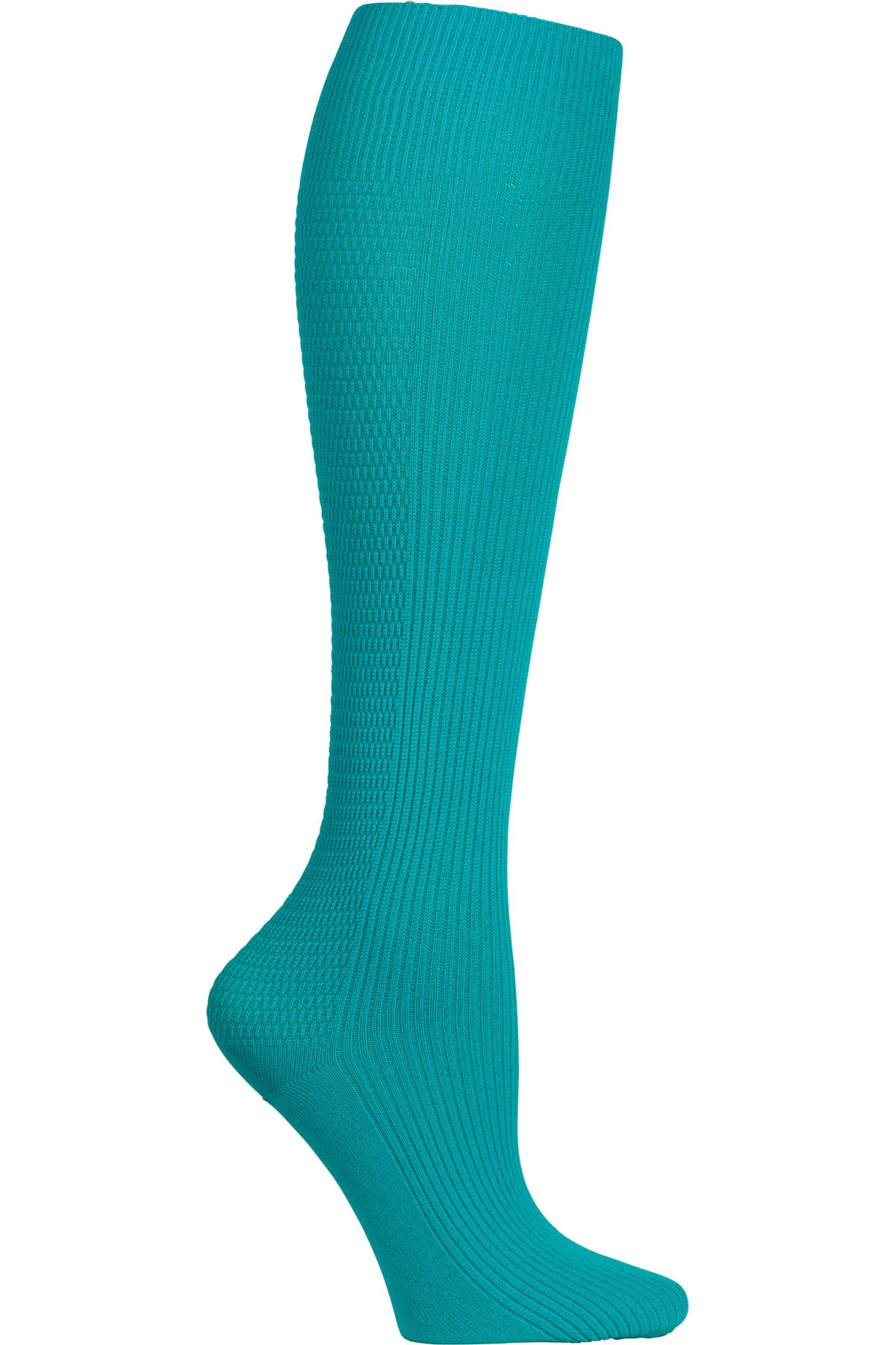 Legwear YTSSOCK1 4 single pair of Support Socks Tender Teal Model Image Front | Cherokee