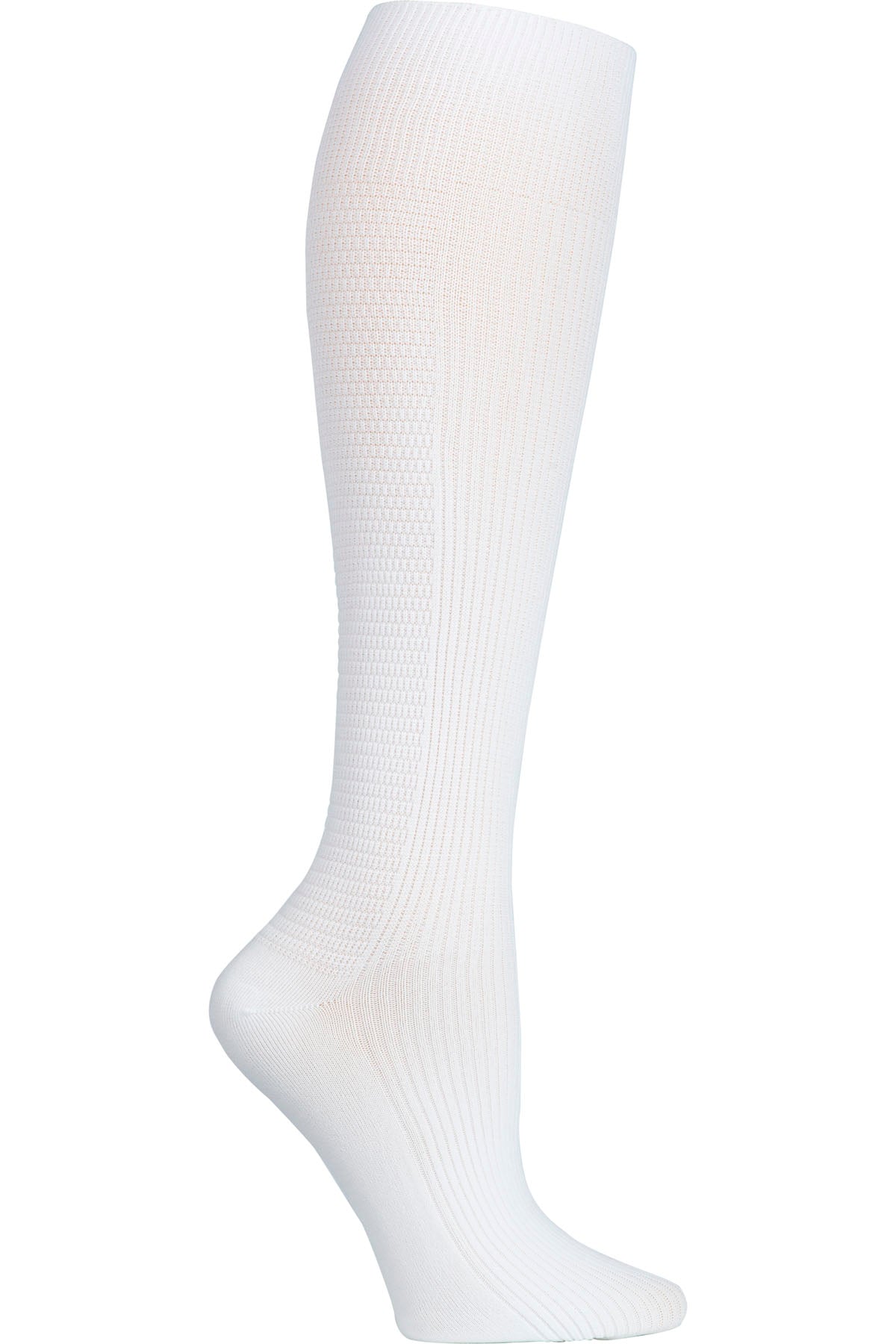 Legwear YTSSOCK1 4 single pair of Support Socks White Model Image Front | Cherokee