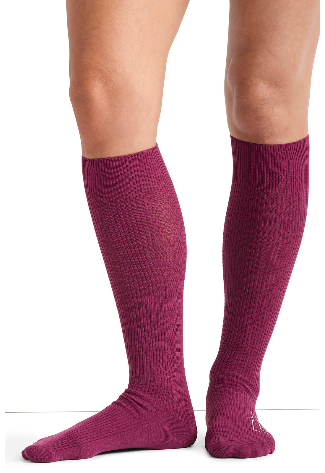 YTSSOCK1 Cherokee Legwear 4 single pair of Support Socks (Wine)