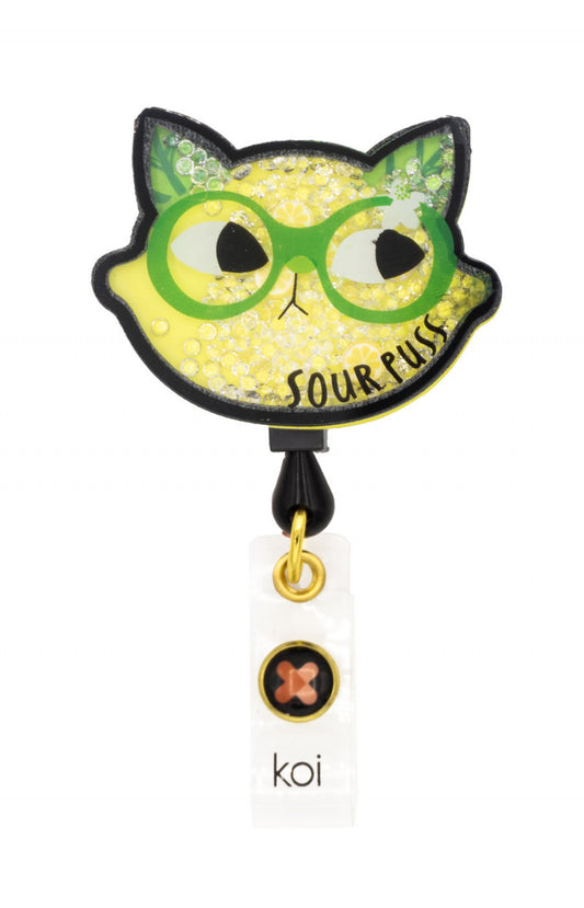 Artist Series A156A koi Shaker Badges Sour Puss