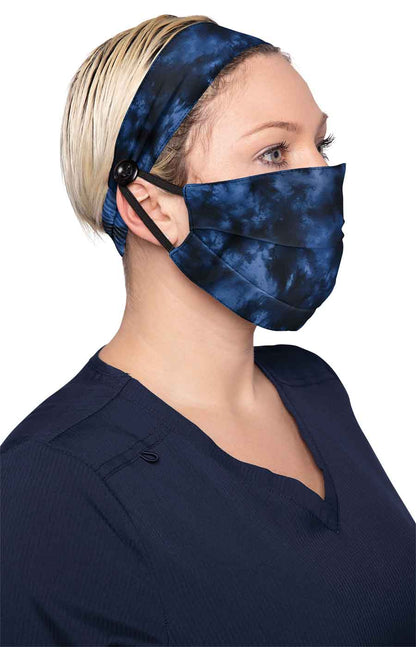 Classics A162 Fashion Mask + Headband Set Shiborhi (Navy)
