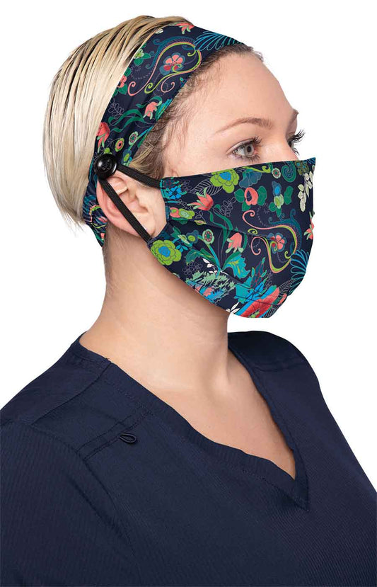 Next Gen A162 Fashion Mask + Headband Set Secret Garden