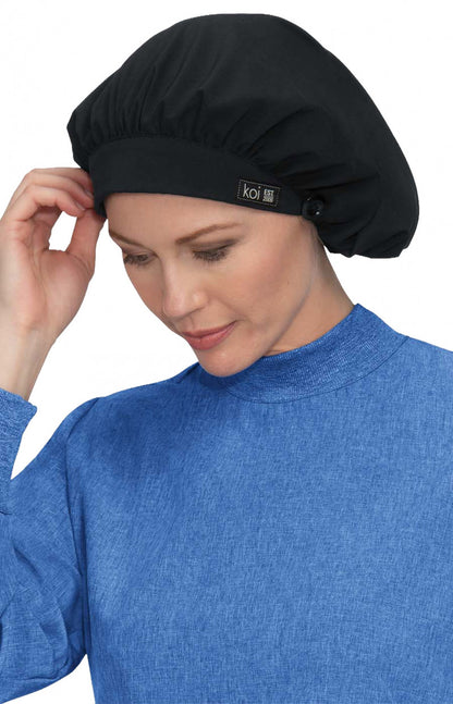 Essentials A174 Bouffant Cap Black